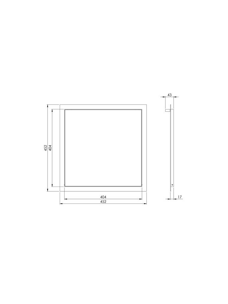 Revizinės durelės EUROPLAST RLR4040, 40 x 40 cm 1 Revizinės durelės EUROPLAST RLR4040, 40 x 40 cm 1