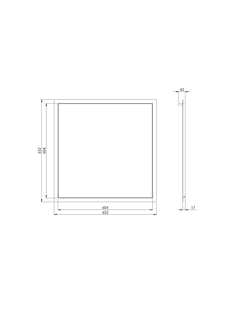 Revizinės durelės EUROPLAST RLR6060, 60 x 60 cm 1 Revizinės durelės EUROPLAST RLR6060, 60 x 60 cm 1