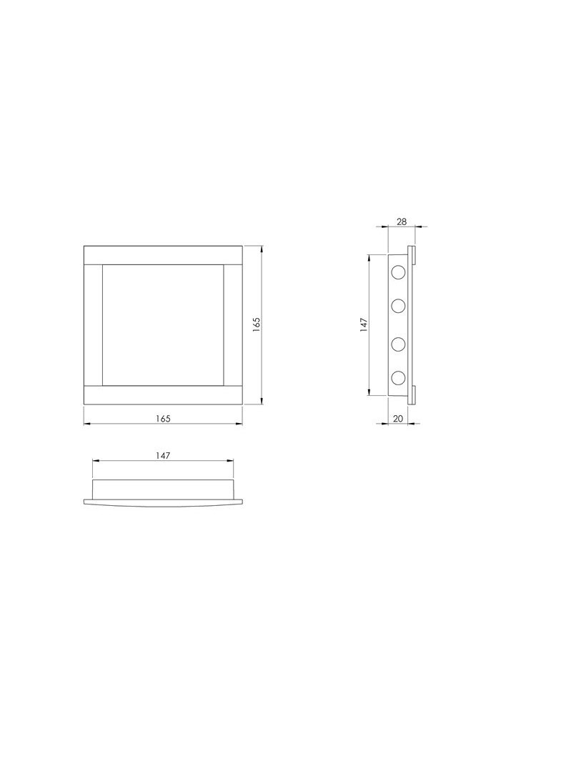 Revizinės durelės EUROPLAST PL1515, 15 x 15 cm 1