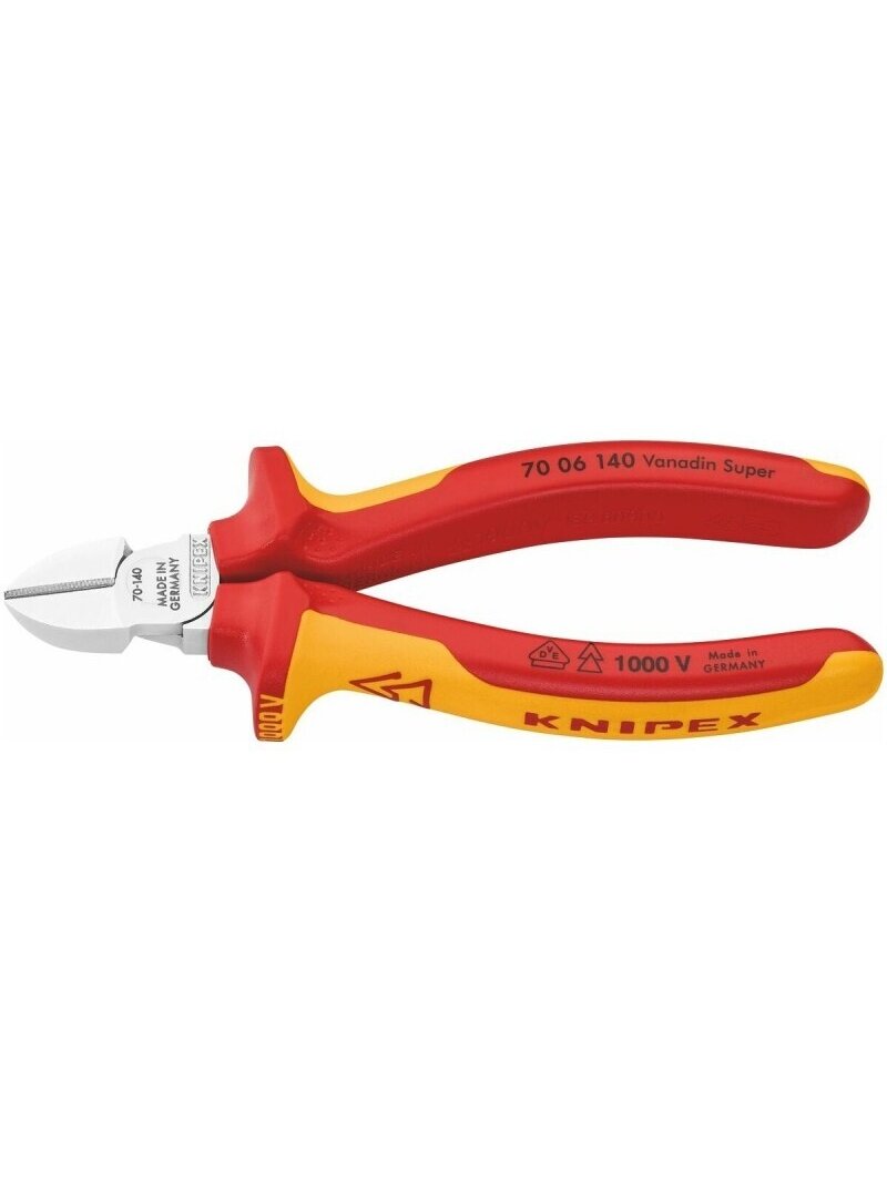 Replės šoninio kirpimo 1000V 160mm (70 26 160, KNIPEX) Replės šoninio kirpimo 1000V 160mm (70 26 160, KNIPEX)
