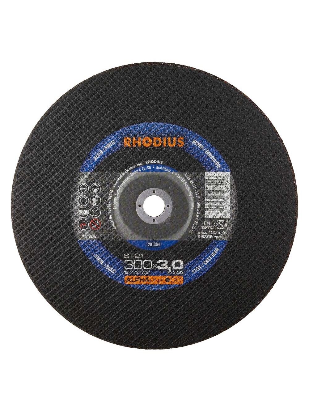 Rhodius Metalo pj.diskas ST21 300x3x32 mm Rhodius Metalo pj.diskas ST21 300x3x32 mm