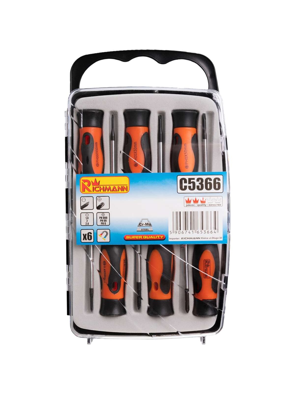 Richmann Mini atsuktuvų rinkinys "Richmann" 6vnt. Richmann Mini atsuktuvų rinkinys "Richmann" 6vnt.
