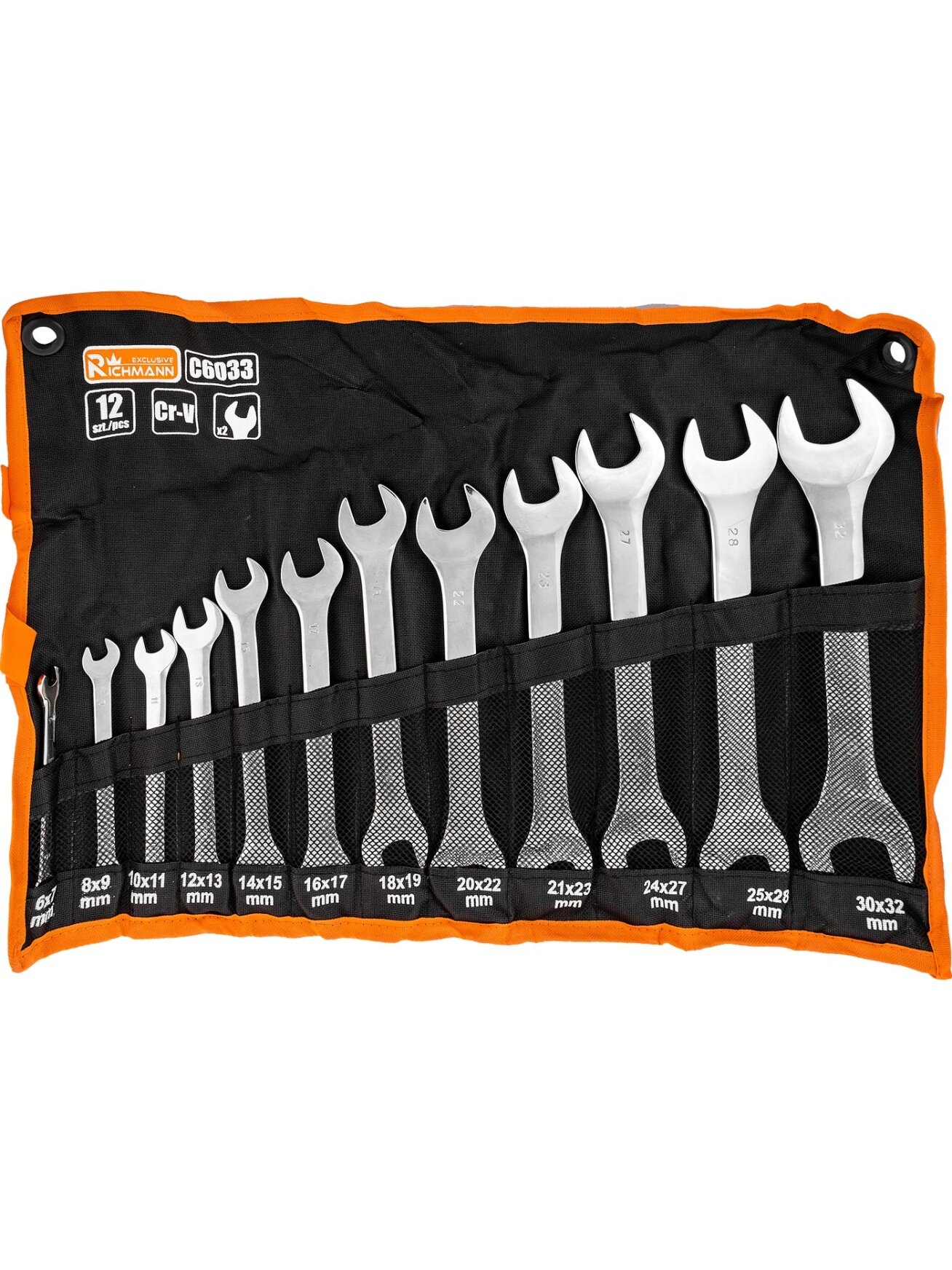 Richmann Atvirų raktų rinkinys 6 - 32 mm, 12 vnt. Richmann Atvirų raktų rinkinys 6 - 32 mm, 12 vnt.