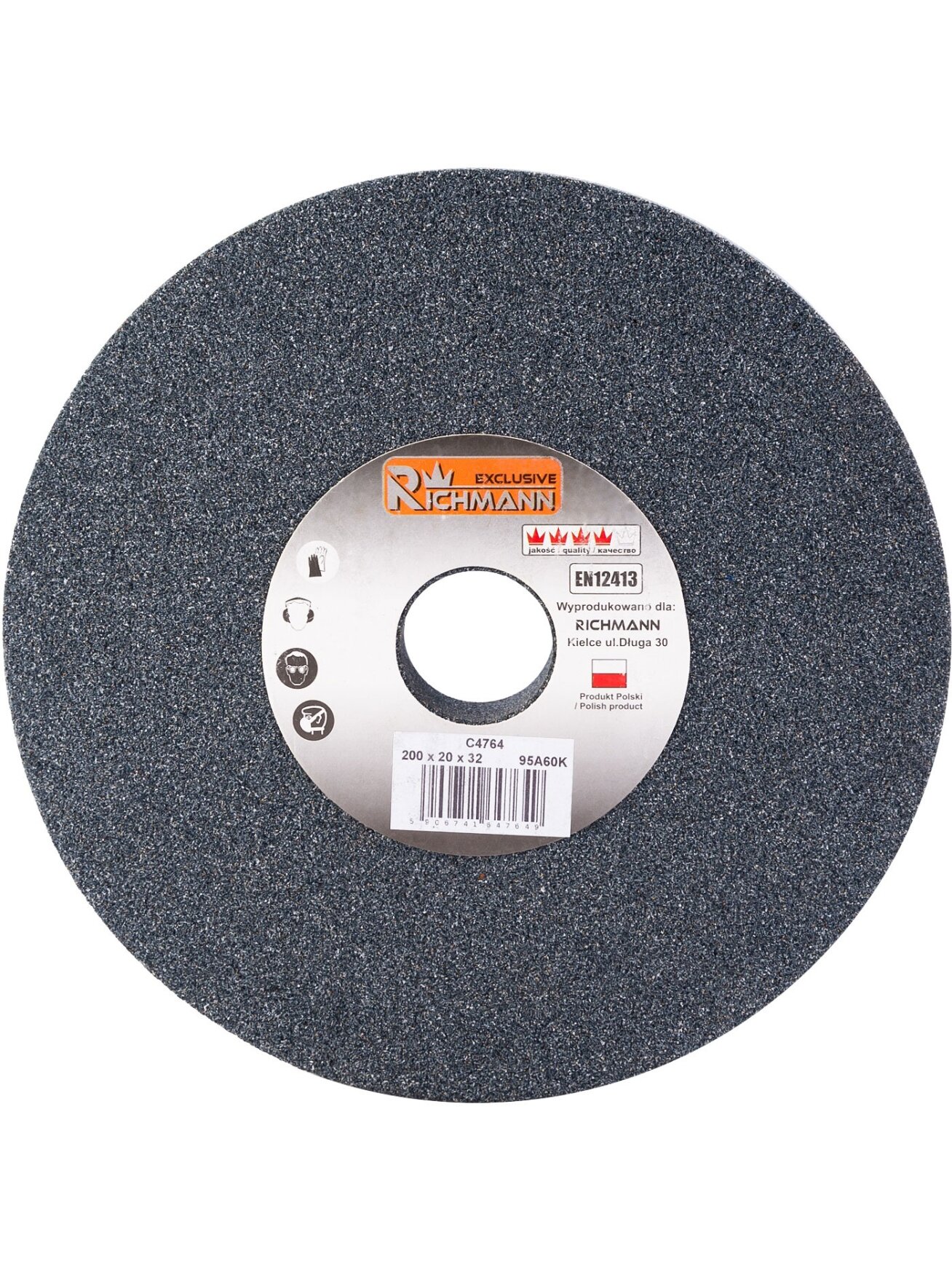 Richmann KERAMINIS ŠLIFAVIMO DISKAS 200 x 20 x 32 95A60K Richmann KERAMINIS ŠLIFAVIMO DISKAS 200 x 20 x 32 95A60K