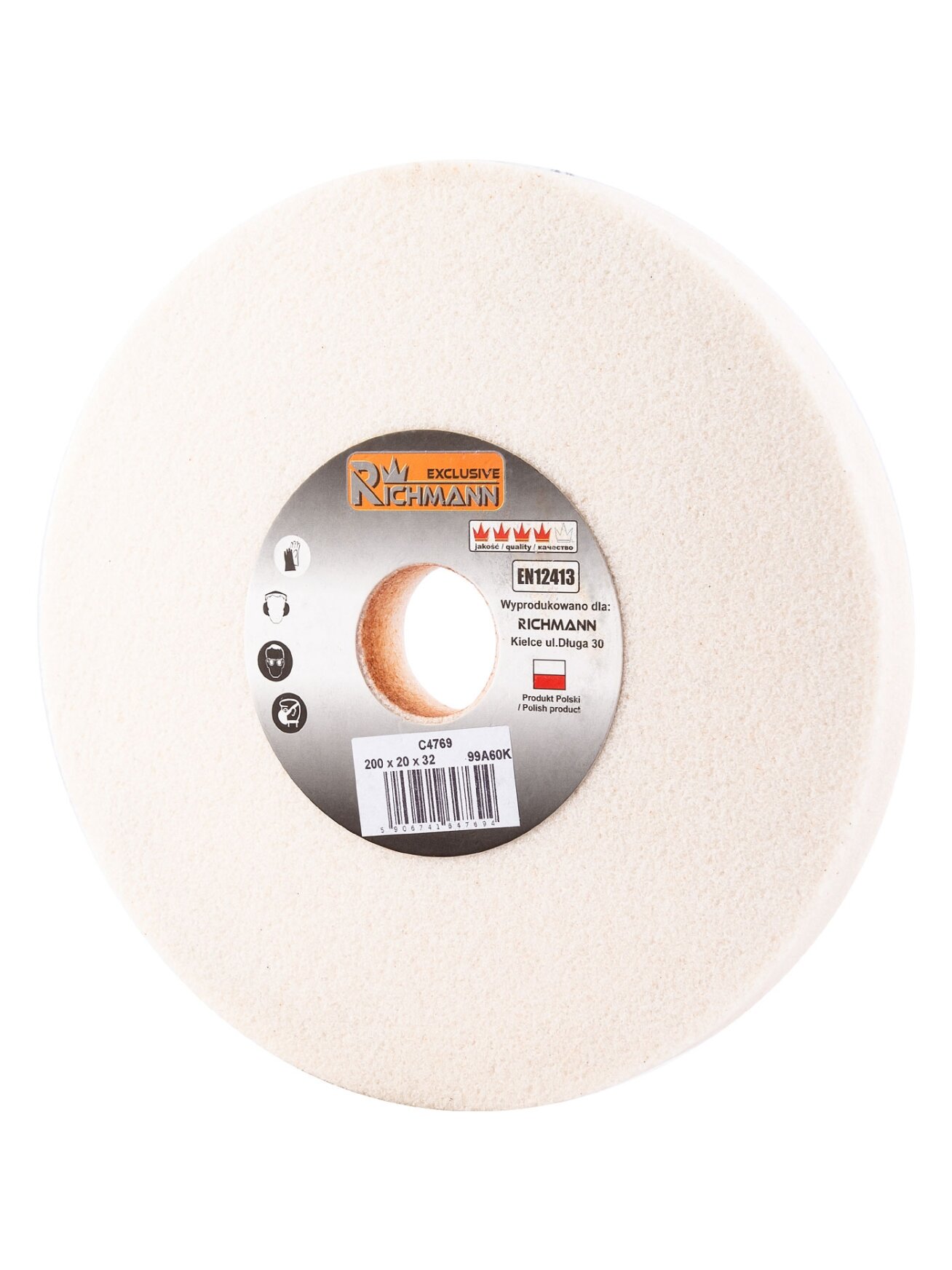 Richmann KERAMINIS ŠLIFAVIMO DISKAS 200 x 20 x 32 99A60K 1 Richmann KERAMINIS ŠLIFAVIMO DISKAS 200 x 20 x 32 99A60K 1