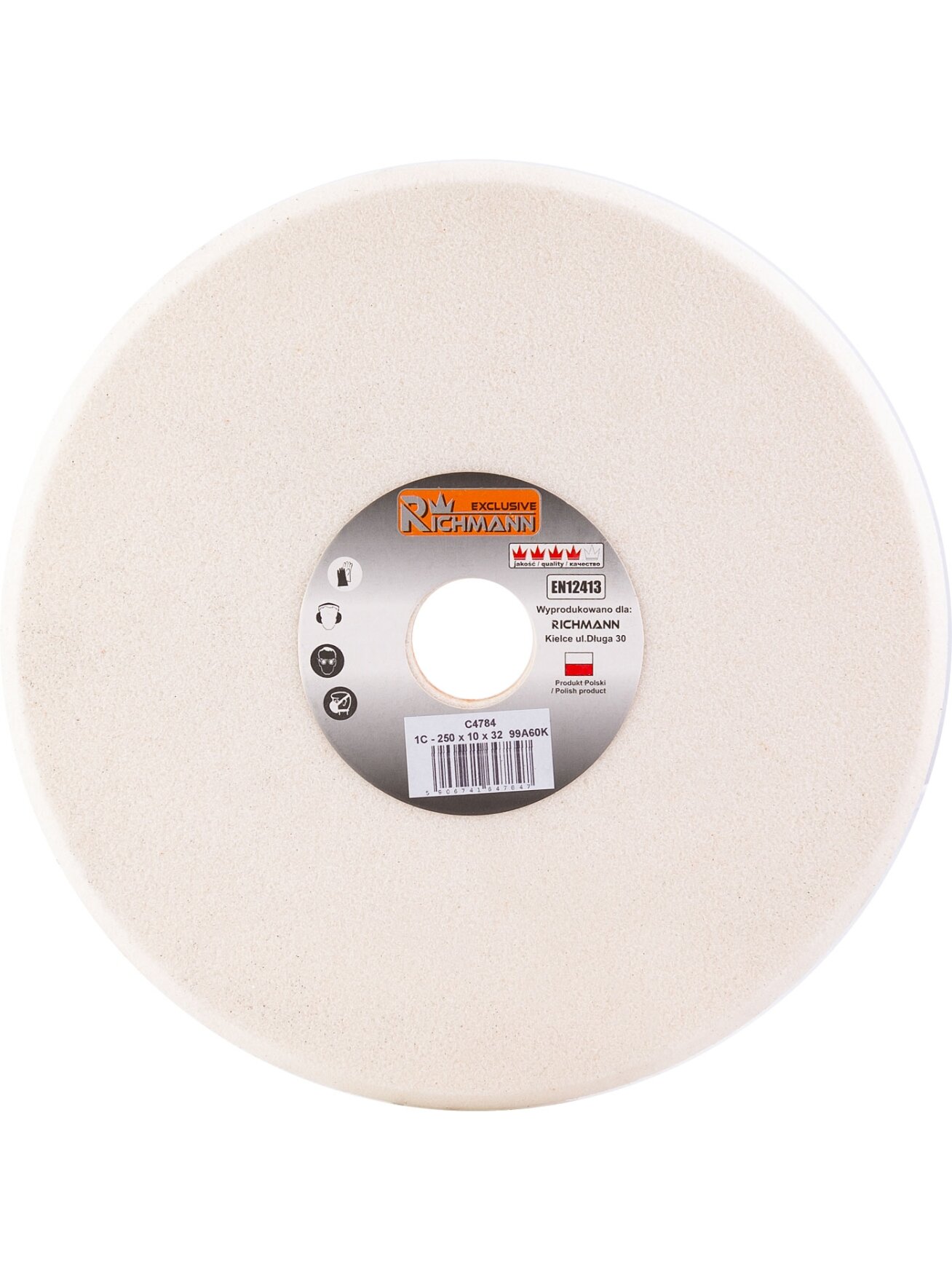 Richmann KERAMINIS ŠLIFAVIMO DISKAS GALANDIMUI 250x10x32 99A60K Richmann KERAMINIS ŠLIFAVIMO DISKAS GALANDIMUI 250x10x32 99A60K
