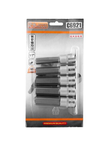 Richmann Hex tipo 1/2 galvučių rinkinys H14-H24, Richmann, 5 vnt.