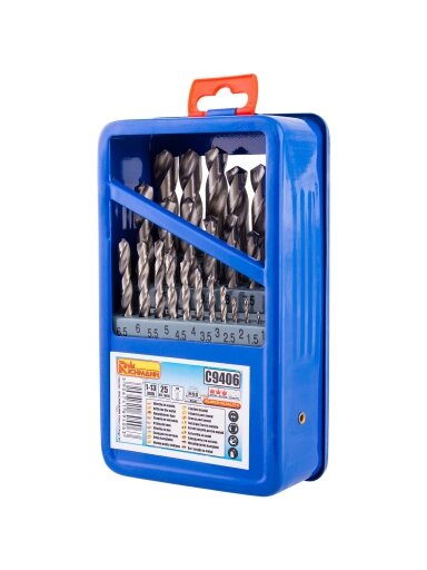 Richmann Metalo grąžtų rinkinys 1-13 mm 25 vnt