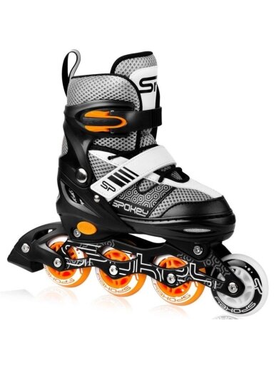 Riedučiai Spokey Arya 927025, juodi/oranžiniai, 33-37