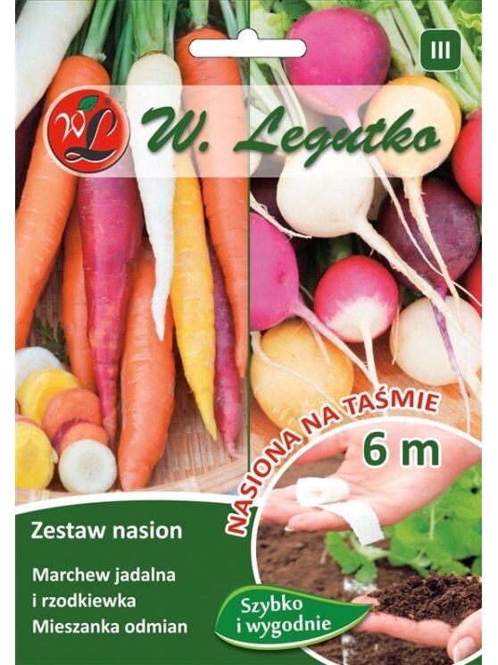 Ridikėlių ir morkų sėklų mišinys, 6 m Ridikėlių ir morkų sėklų mišinys, 6 m