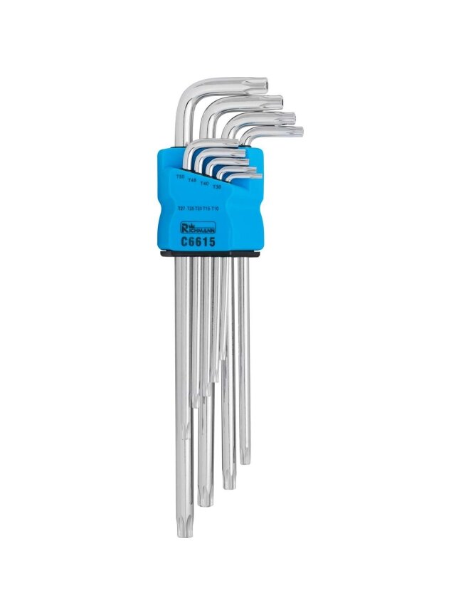 Richmann Ilgi šešiakampiai raktai TORX T10-T50, 9 vnt. 1