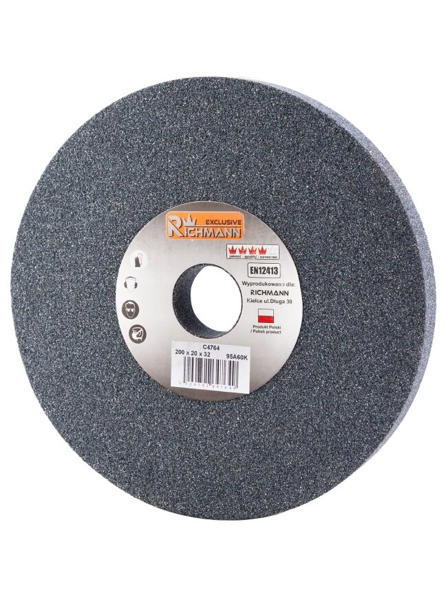 Richmann KERAMINIS ŠLIFAVIMO DISKAS 200 x 20 x 32 95A60K 1 Richmann KERAMINIS ŠLIFAVIMO DISKAS 200 x 20 x 32 95A60K 1