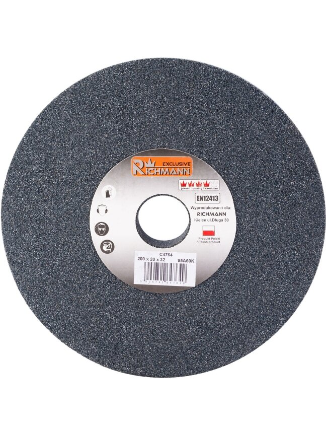 Richmann KERAMINIS ŠLIFAVIMO DISKAS 200 x 20 x 32 95A60K Richmann KERAMINIS ŠLIFAVIMO DISKAS 200 x 20 x 32 95A60K