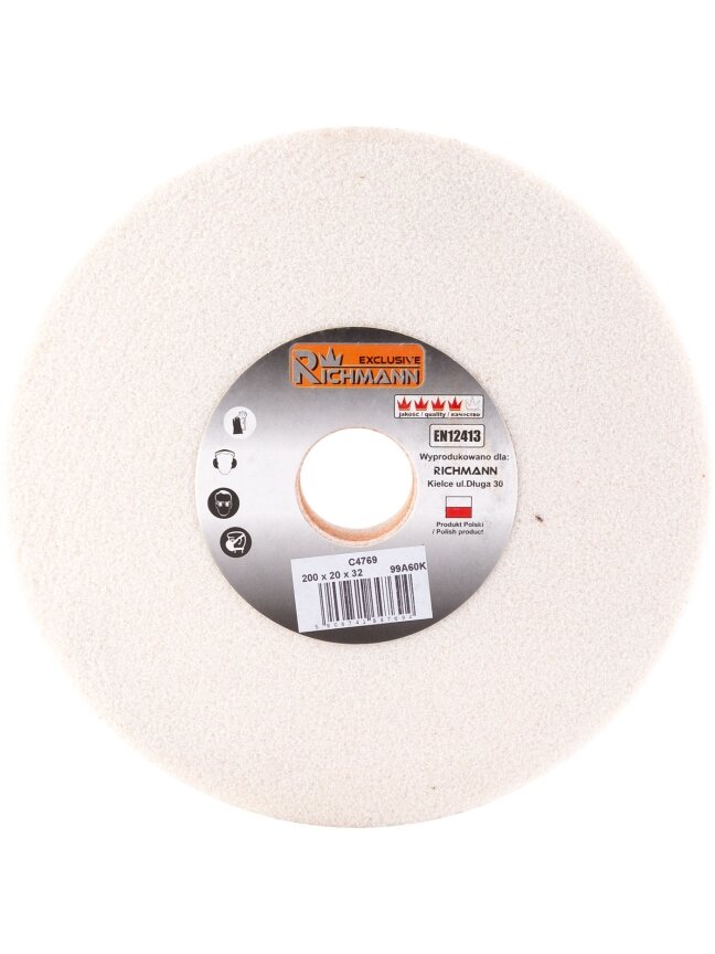 Richmann KERAMINIS ŠLIFAVIMO DISKAS 200 x 20 x 32 99A60K Richmann KERAMINIS ŠLIFAVIMO DISKAS 200 x 20 x 32 99A60K