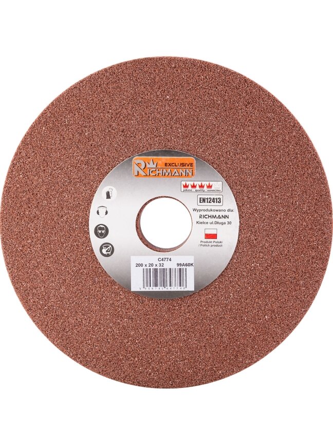 Richmann KERAMINIS ŠLIFAVIMO DISKAS 200 x 20 x 32 Raudonas 99A60K Richmann KERAMINIS ŠLIFAVIMO DISKAS 200 x 20 x 32 Raudonas 99A60K