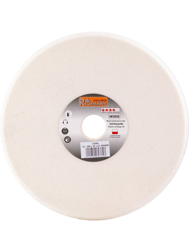Richmann KERAMINIS ŠLIFAVIMO DISKAS GALANDIMUI 250x10x32 99A60K Richmann KERAMINIS ŠLIFAVIMO DISKAS GALANDIMUI 250x10x32 99A60K