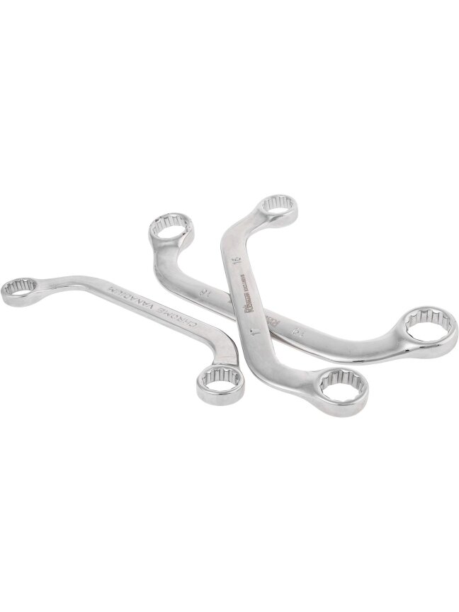 Richmann Lenkti raktai 10 mm - 19 mm, 5 vnt. 3 Richmann Lenkti raktai 10 mm - 19 mm, 5 vnt. 3