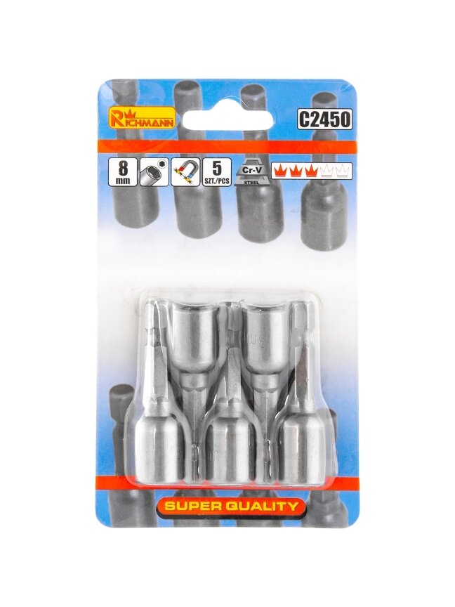 Richmann Magnetinė galvutė 7 mm 5vnt. 3 Richmann Magnetinė galvutė 7 mm 5vnt. 3