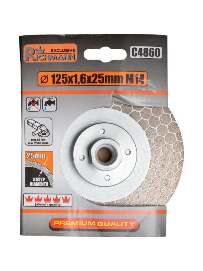 Richmann Richmann deim. pj. ir šlifavimo diskas M14 125x1,6 MM 3