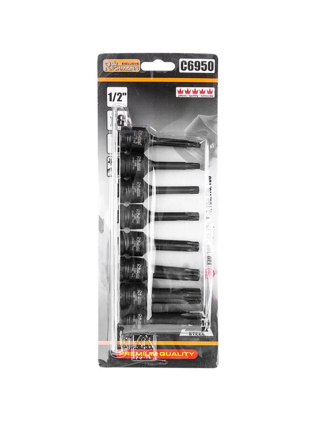 Richmann Smūg. antg. rinkinys TORX T30-T80 8 vnt. 3 Richmann Smūg. antg. rinkinys TORX T30-T80 8 vnt. 3