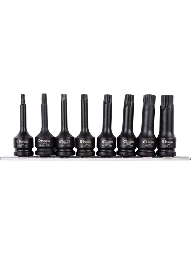 Richmann Smūg. antg. rinkinys TORX T30-T80 8 vnt. Richmann Smūg. antg. rinkinys TORX T30-T80 8 vnt.