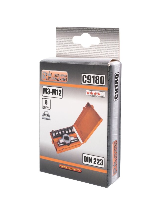 Richmann Sriegpjovių rinkinys M3-M12, 8 vnt. 3 Richmann Sriegpjovių rinkinys M3-M12, 8 vnt. 3