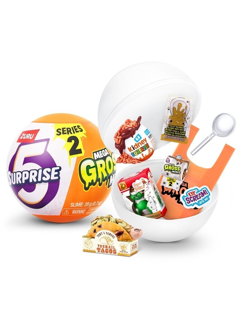 RINKINYS MINIATIŪRŲ 5 SURPRISE MEGA GROSS MINIS 1