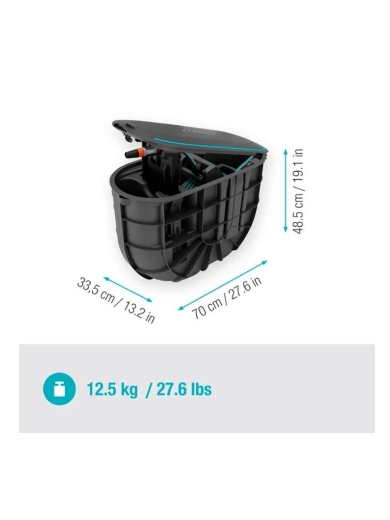 Ritė su žarna montuojama Undercover Hose Box RollUp, 20 m 2 Ritė su žarna montuojama Undercover Hose Box RollUp, 20 m 2