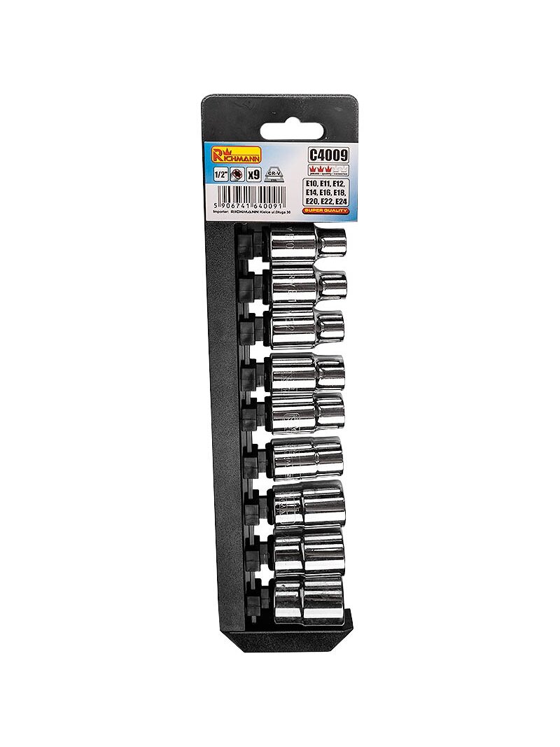 Richmann Galvučių rinkinys TORX 1/2 E10-E24 Richmann Galvučių rinkinys TORX 1/2 E10-E24