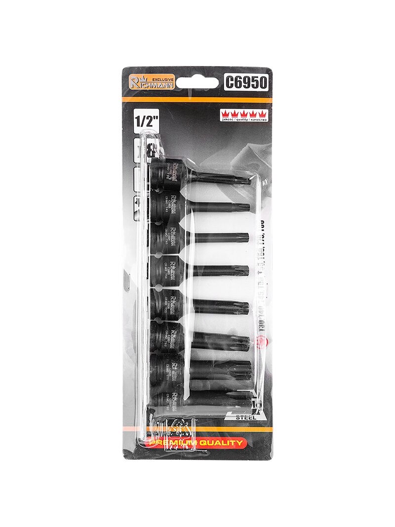 Richmann Smūg. antg. rinkinys TORX T30-T80 8 vnt. 3 Richmann Smūg. antg. rinkinys TORX T30-T80 8 vnt. 3