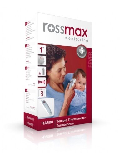 ROSSMAX infraraudonųjų spindulių bekontaktis termometras HA500
