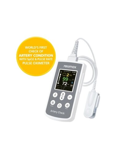 Rossmax pulsoksimetras SA300 su ACT Technologija ir Bluetooth