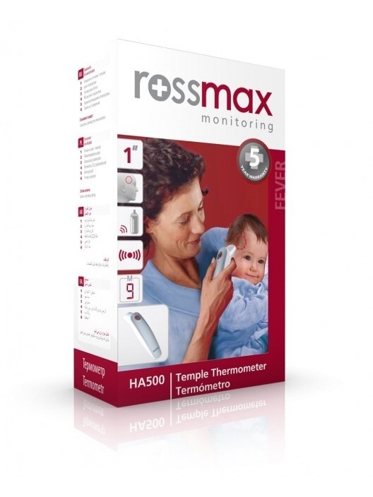ROSSMAX infraraudonųjų spindulių bekontaktis termometras HA500 1 ROSSMAX infraraudonųjų spindulių bekontaktis termometras HA500 1