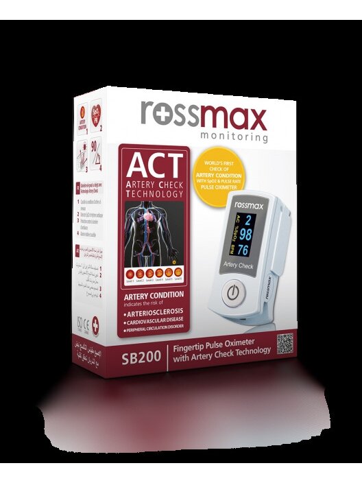 Pulsoksimetras Rossmax SB 200 su arterijų būklės patikra 1 Pulsoksimetras Rossmax SB 200 su arterijų būklės patikra 1