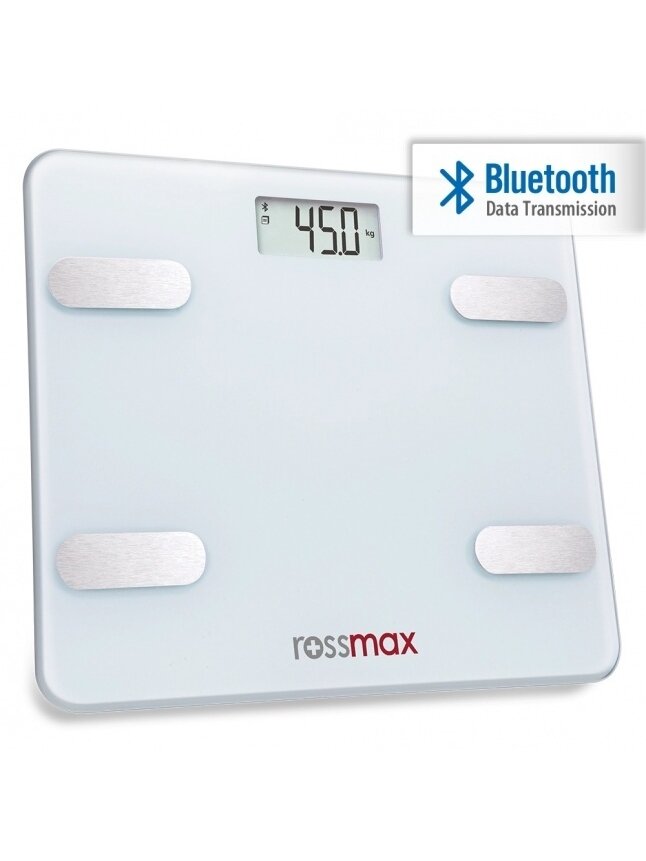 ROSSMAX WF262 kūną analizuojančios svarstyklės su Bluetooth jungtimi ROSSMAX WF262 kūną analizuojančios svarstyklės su Bluetooth jungtimi
