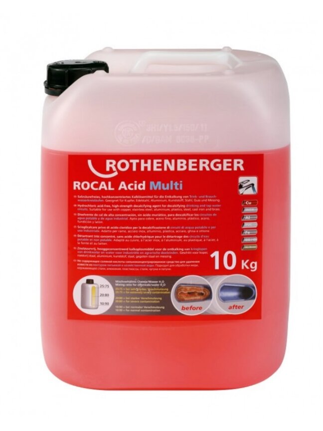 ROCAL ACID Multi nukalkinimo koncentratas 10kg, Rothenberger 1
