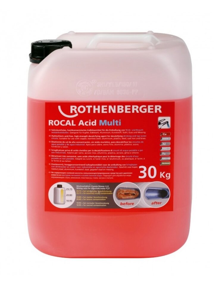 ROCAL ACID Multi nukalkinimo koncentratas 30kg, Rothenberger 1