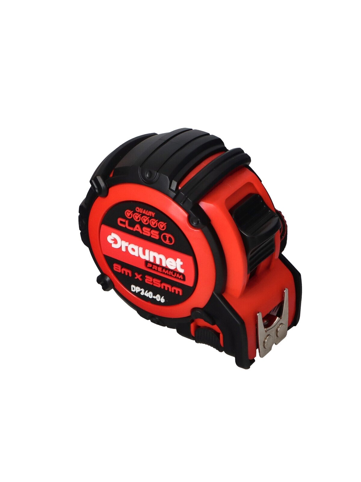 Ruletė PREMIUM FAST STOP I klasės DRAUMET | 8 m × 25 mm Ruletė PREMIUM FAST STOP I klasės DRAUMET | 8 m × 25 mm