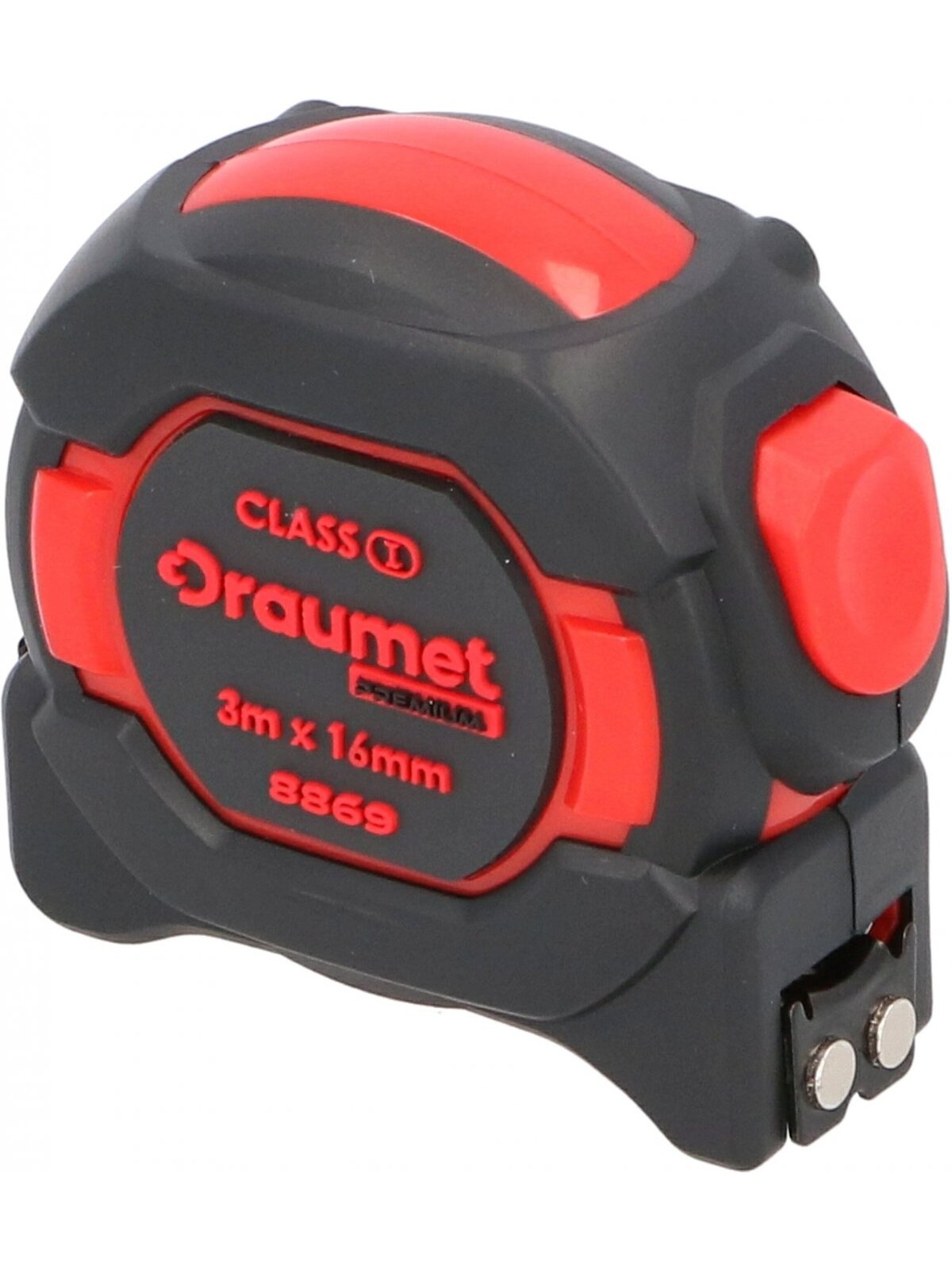 Ruletė PREMIUM gumuota, magnetinė, I klasė Draumet | 3mx16mm Ruletė PREMIUM gumuota, magnetinė, I klasė Draumet | 3mx16mm