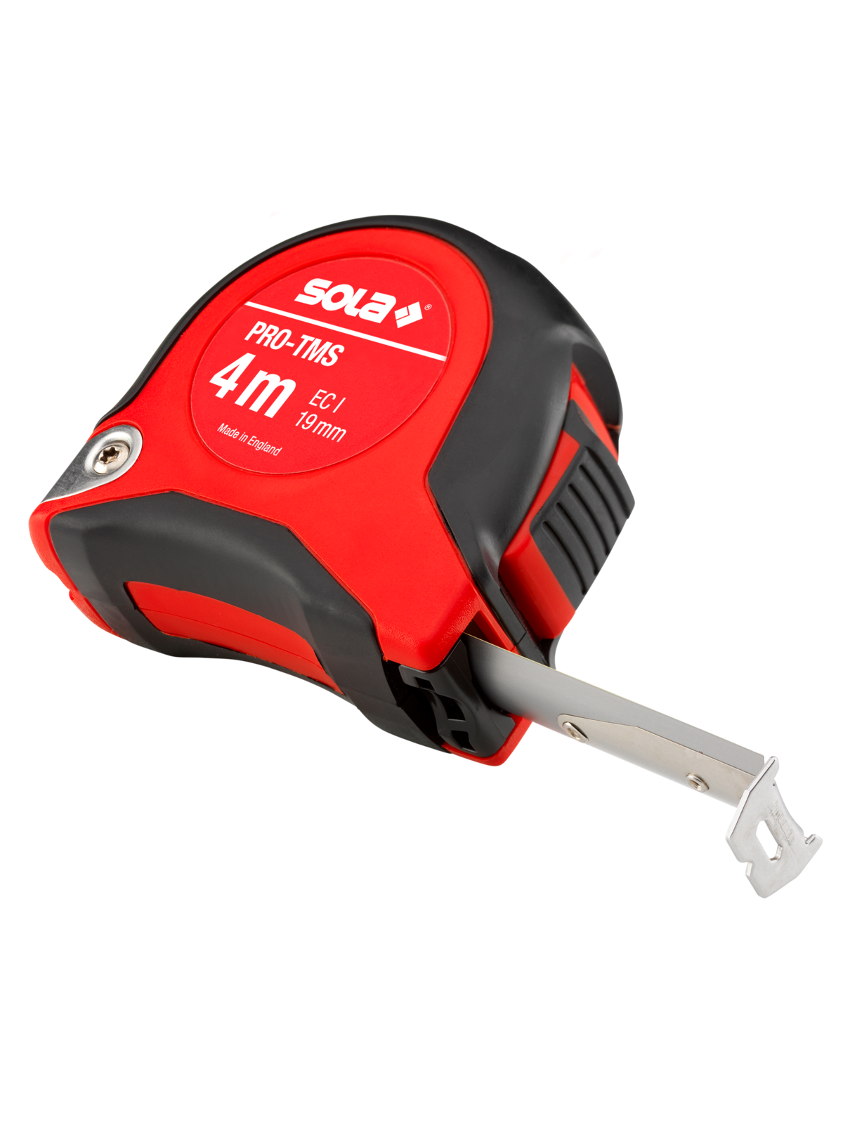 Ruletė PRO-TMS, 4 m, nerūdijančio plieno juosta, SOLA (PRO-TMS4) 4