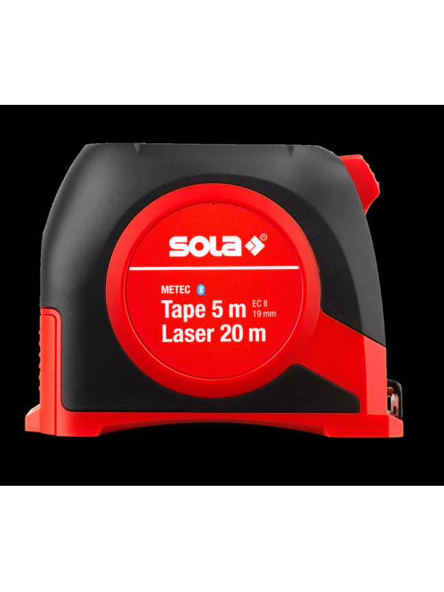 Rulėtė 5 m su integruotu lazeriniu atstumo matuokliu 20 m SOLA (METEC) 5 Rulėtė 5 m su integruotu lazeriniu atstumo matuokliu 20 m SOLA (METEC) 5