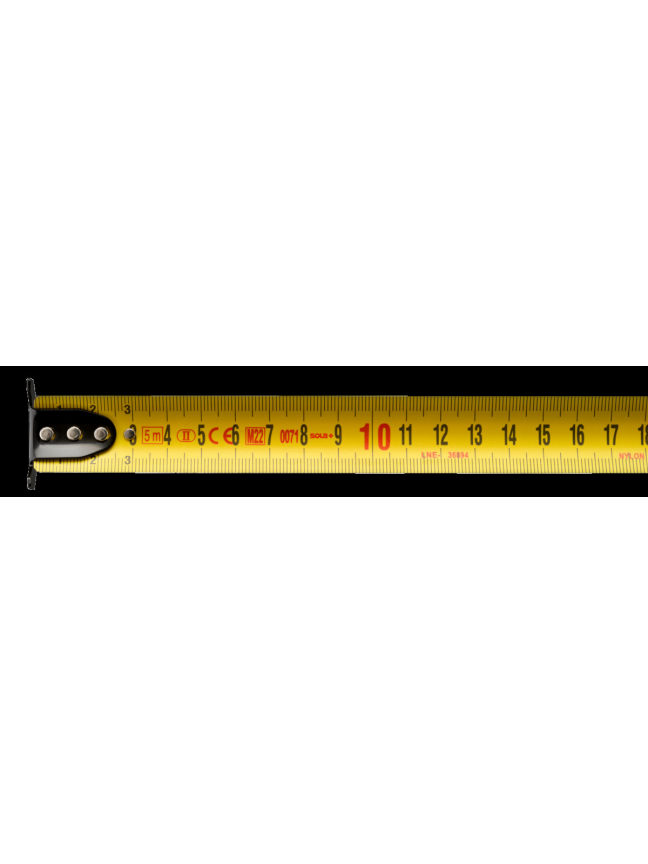 Ruletė dvipusė 5 m × 25 mm, klasė II, su dvigubu slankiu kabliuku SOLA PROTECT DS (PE DS 525) 12 Ruletė dvipusė 5 m × 25 mm, klasė II, su dvigubu slankiu kabliuku SOLA PROTECT DS (PE DS 525) 12