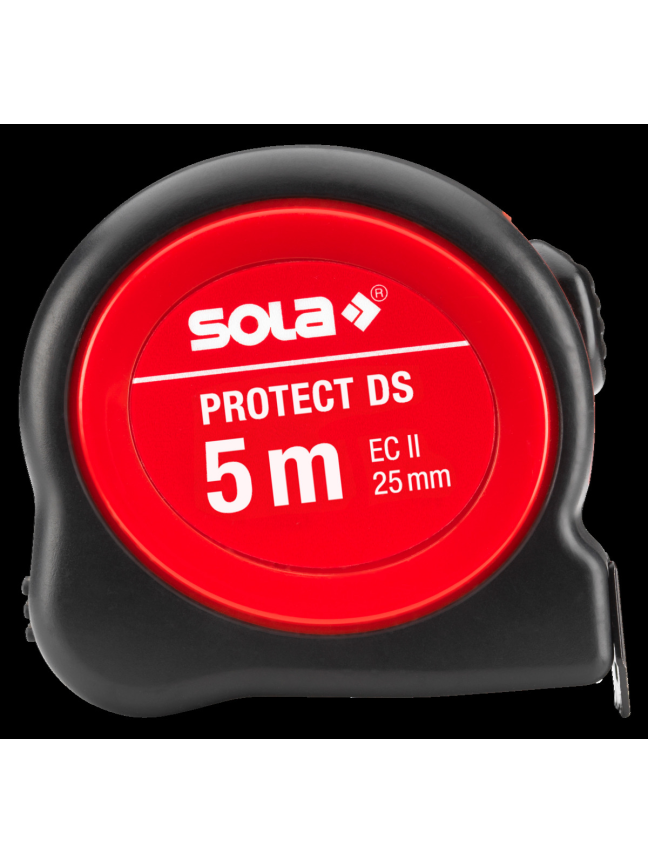 Ruletė dvipusė 5 m × 25 mm, klasė II, su dvigubu slankiu kabliuku SOLA PROTECT DS (PE DS 525) 7 Ruletė dvipusė 5 m × 25 mm, klasė II, su dvigubu slankiu kabliuku SOLA PROTECT DS (PE DS 525) 7