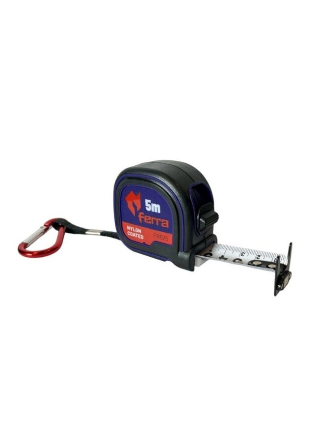 Ruletė Ferra 5 x 25 mm, magnetinė Ruletė Ferra 5 x 25 mm, magnetinė
