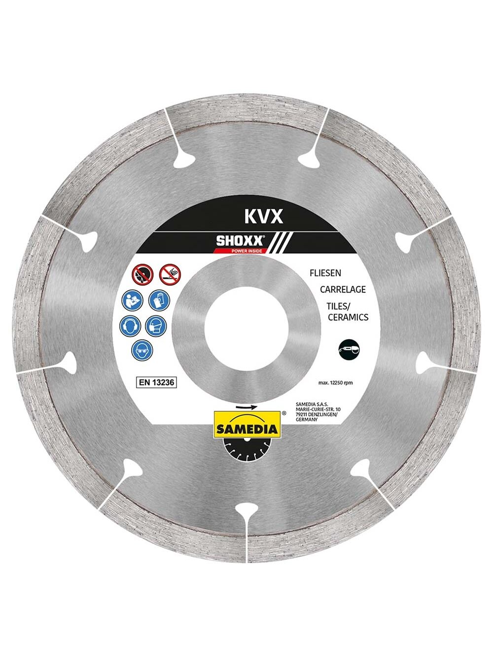 Samedia DEIMANTINIS DISKAS SAMEDIA KVX 115X22/1,5 MM Samedia DEIMANTINIS DISKAS SAMEDIA KVX 115X22/1,5 MM