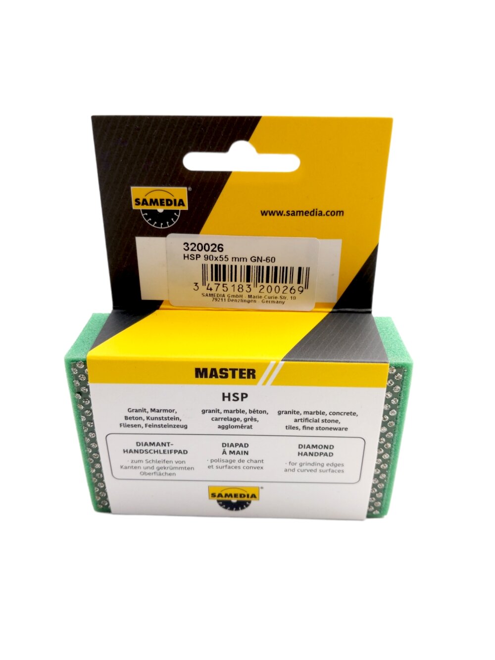 Samedia Šlifavimo padas HSP 90x55 mm GN-60 1