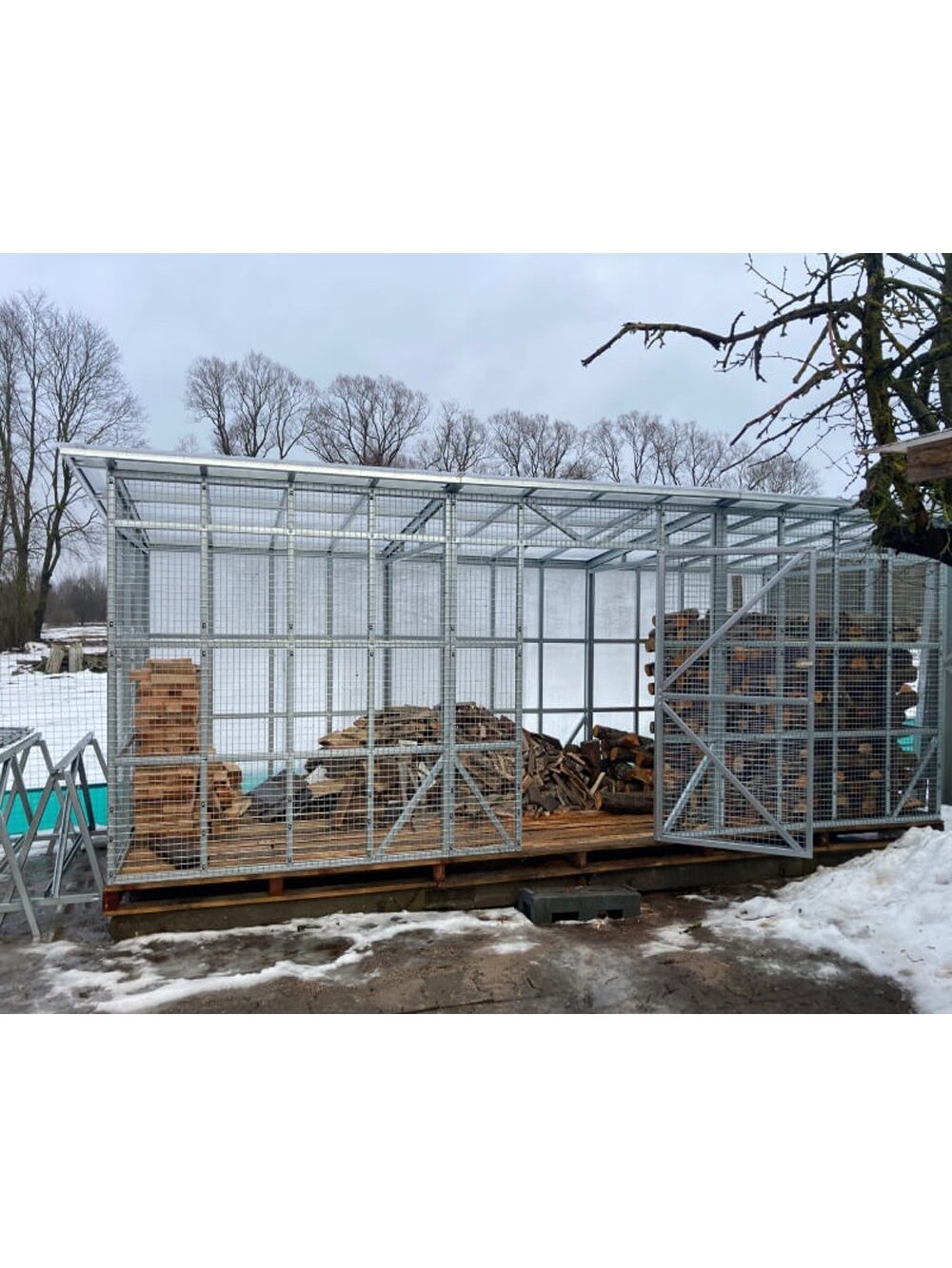 Sandėliukas 2 x 6 m (Konstrukcija)