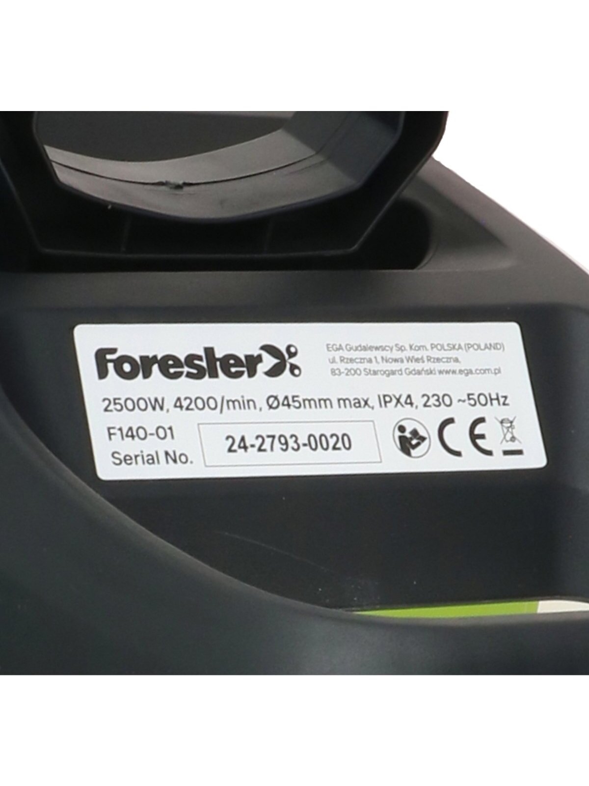 Šakų smulkintuvas 2500W Forester 1 Šakų smulkintuvas 2500W Forester 1