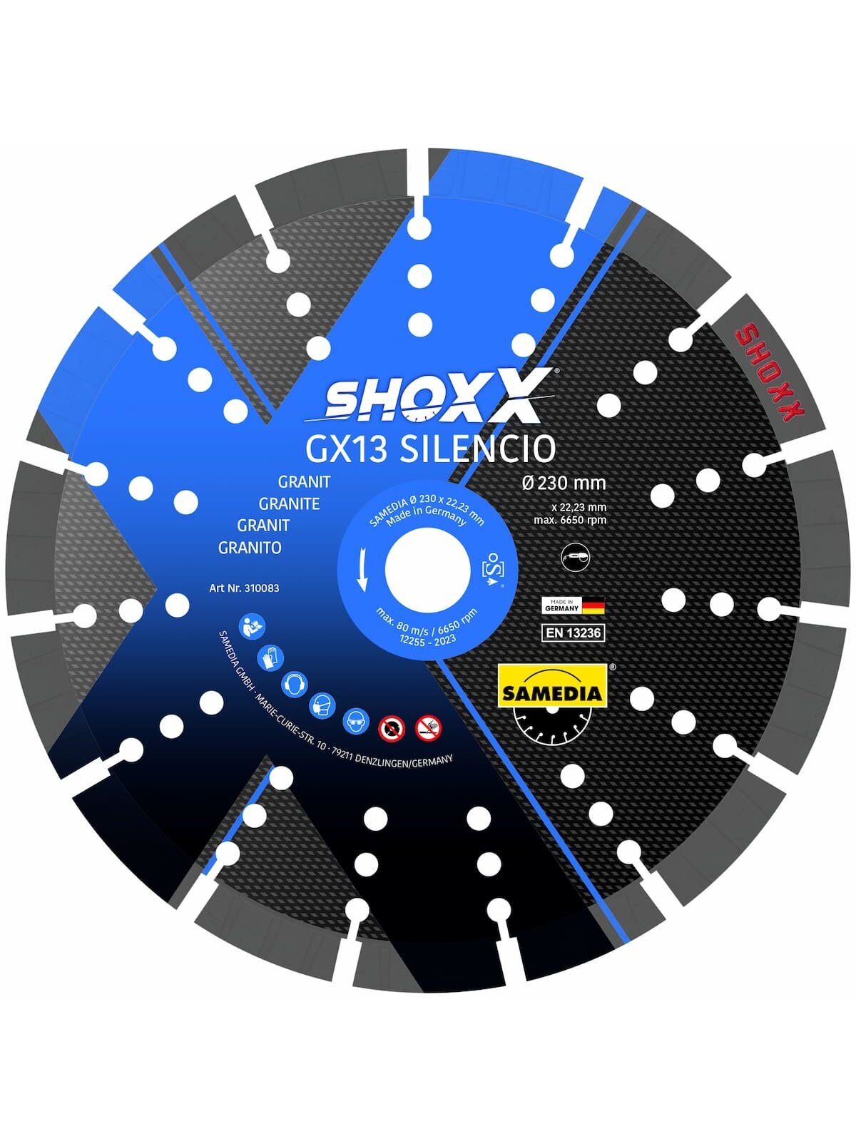 Samedia Deim. diskas Silencio GX 13 350x30/25,4 mm. Samedia Deim. diskas Silencio GX 13 350x30/25,4 mm.