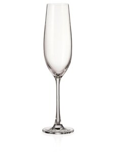 Šampano taurės BOHEMIA ROYAL CRYSTAL VERONA, 260 ml, 6 vnt.
